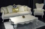 Kursi Tamu Sofa Warna Silver Mewah