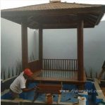 Gazebo Model Kolam Kayu Kelapa