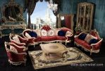 Sofa Tamu Klasik Mewah Ukiran Emas Luxury