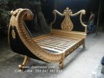 Set Tempat Tidur Perahu Jati Modern