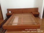 Tempat Tidur Minimalis Jati Brown Korea