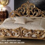 Tempat Tidur Ukiran Emas Terbaru Luxury