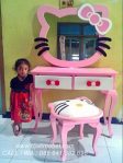 Meja Rias Hello Kitty Anak Pink Cantik