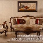 Set Kursi Tamu Sofa Klasik Jati Defne
