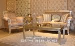 Set Kursi Tamu Sofa Mewah Aristokrat Silver