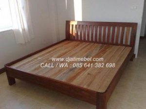 Tempat Tidur Minimalis Jati Model Jari