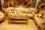 Set Kursi Tamu Sofa Ukiran Emas Celyne