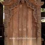 Pintu Gebyok Jati Ukir Teratai