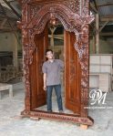 Pintu Gebyok Ukir Warna Natural