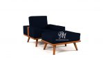 Sofa Santai Cory Ottoman Blue River