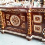 Bufet Jati Nusantara Marmer Mewah
