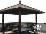 Gazebo Rumah Minimalis Kayu Kelapa