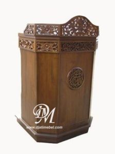 Mimbar Podium Masjid Ukir Mewah