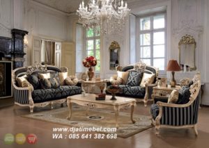 Kursi Sofa Tamu Eropa Klasik Vintage