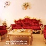 Kursi Sofa Tamu Jepara Ukir Emas Mewah