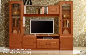 Set Bufet Tv Lemari Jati Solid