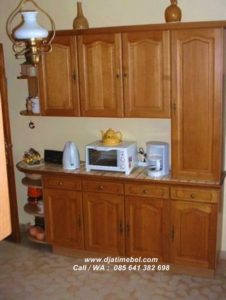 Kitchen Set Mini Minimalis Jati Solid