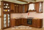 Set Kitchen Jati Model Lengkung Minimalis