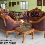 Set Kursi Tamu Ganesha Romawi Jati Solid