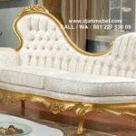 Kursi Sofa Jati Louis Ukiran Emas