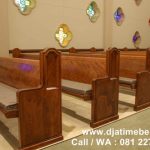 Bangku Gereja Minimalis Jati Modern
