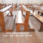 Bangku Kursi Gereja Minimalis Jati Klasik